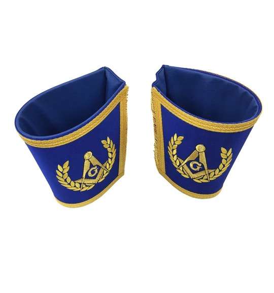 Master Mason Blue Lodge Regalia Set - Royal Blue & Gold Machine Embroidery - Image 5