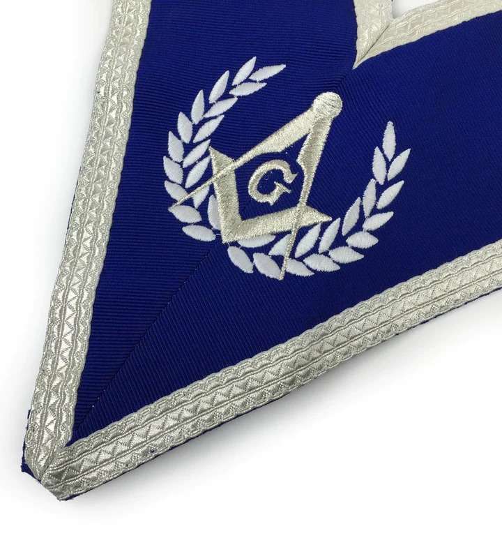 Master Mason Blue Lodge Regalia Set - Royal Blue & Silver - Image 7