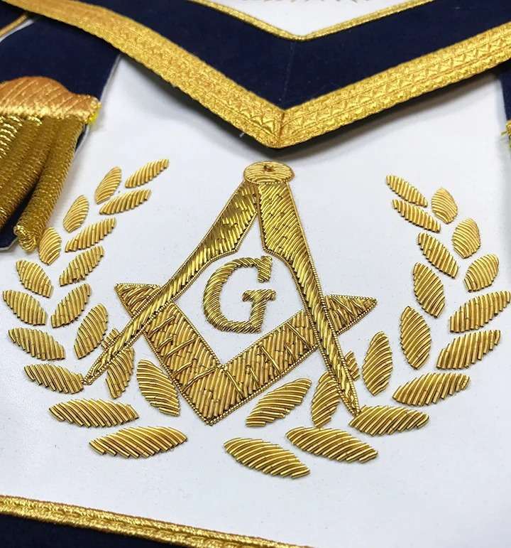 Master Mason Blue Lodge Regalia Set - Navy - Image 4