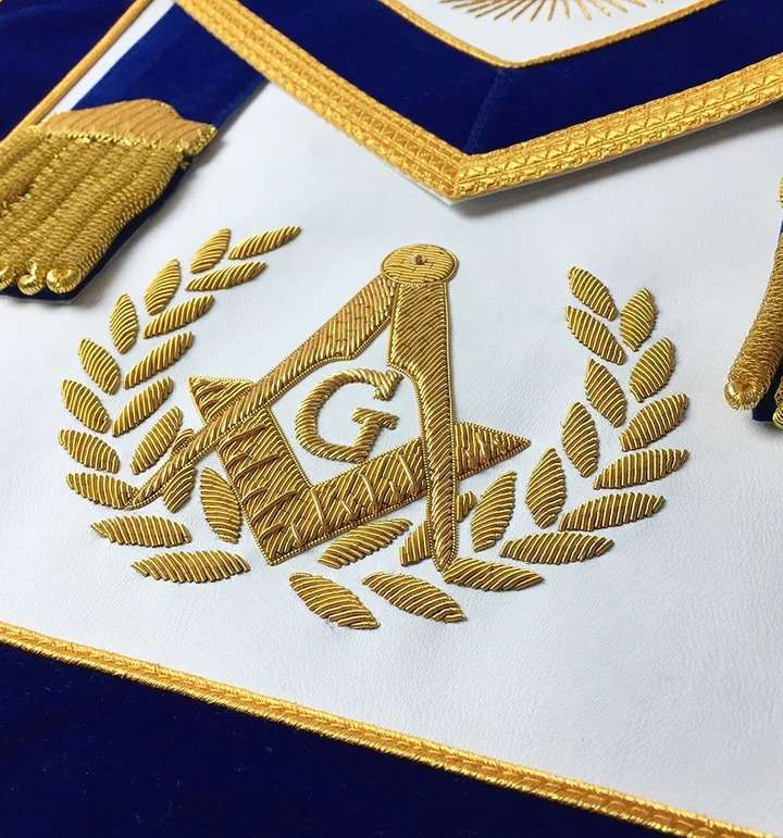 Master Mason Blue Lodge Regalia Set - Hand Embroidery - Image 4