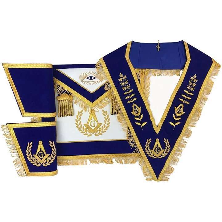 Master Mason Blue Lodge Regalia Set - Hand Embroidery - Image 10
