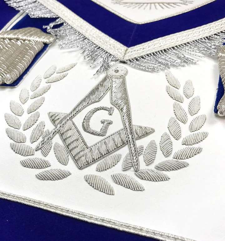 Master Mason Blue Lodge Regalia Set - Hand Embroidery - Image 14