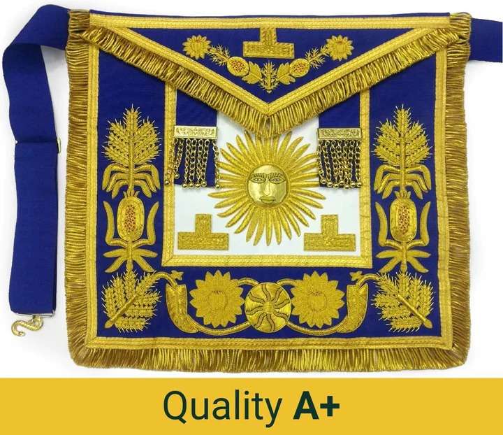 Grand Officers Blue Lodge Apron - Various Embroideries - Image 6