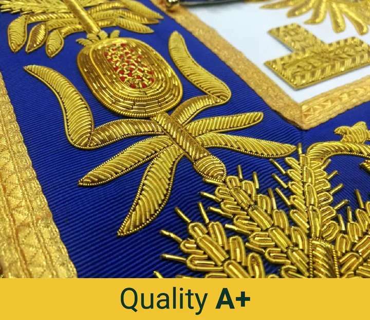 Grand Officers Blue Lodge Apron - Various Embroideries - Image 7