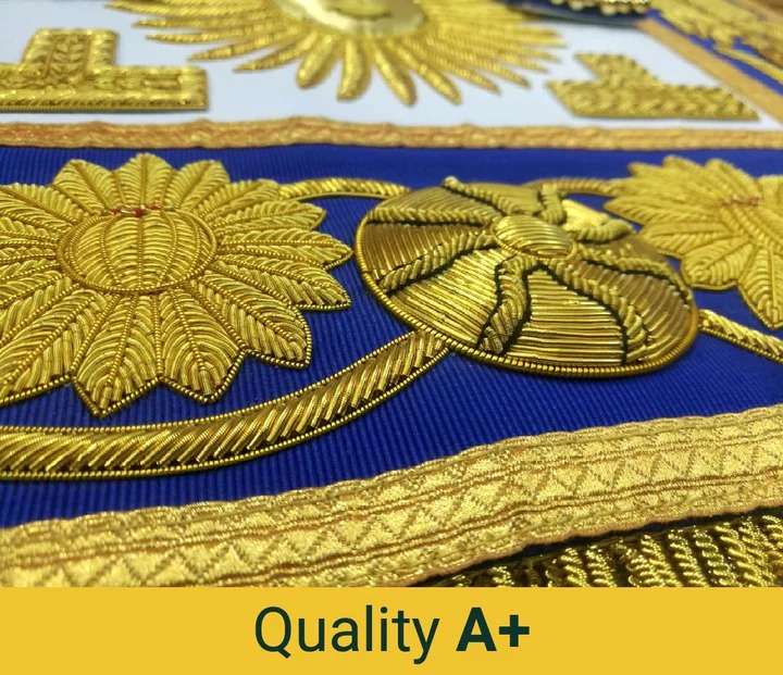 Grand Officers Blue Lodge Apron - Various Embroideries - Image 8