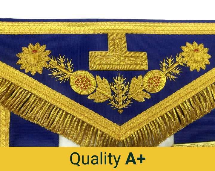 Grand Officers Blue Lodge Apron - Various Embroideries - Image 9
