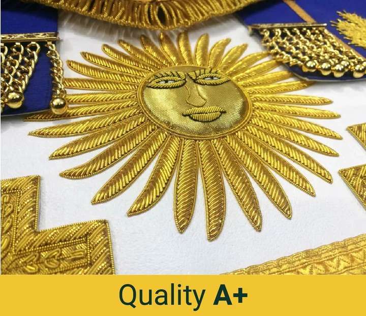 Grand Officers Blue Lodge Apron - Various Embroideries - Image 10