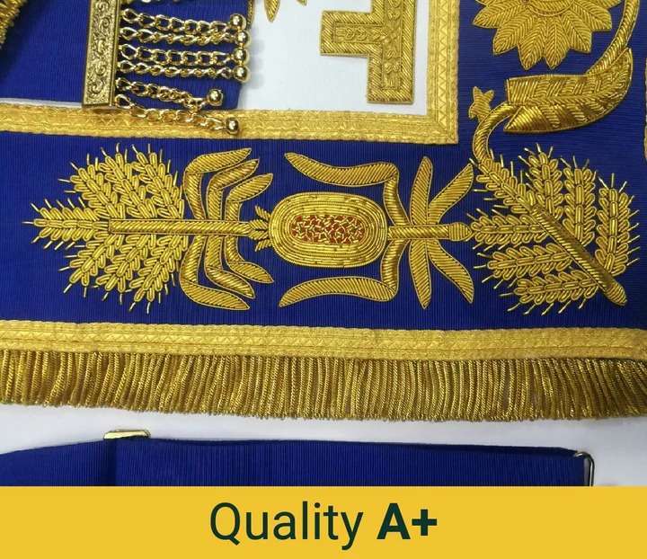 Grand Officers Blue Lodge Apron - Various Embroideries - Image 11