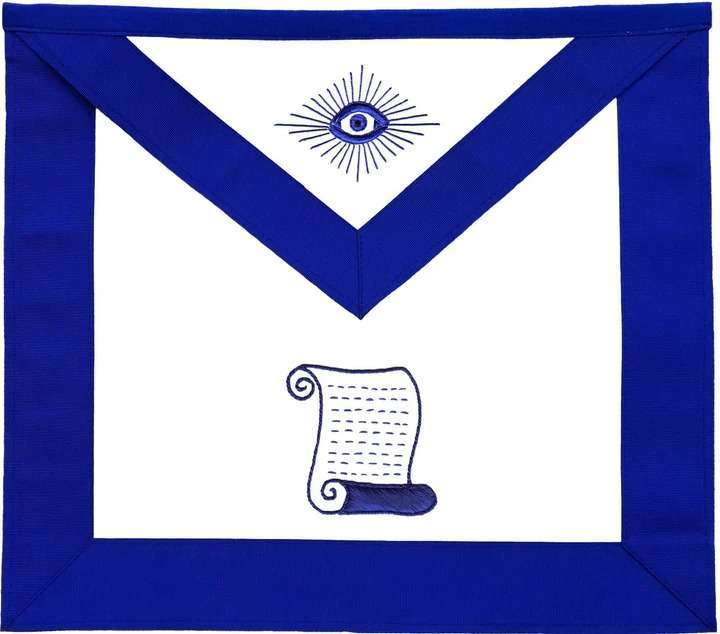 Officers Blue Lodge Officer Apron Set - Blue Ribbon Machine Embroidery (Set of 19) - Image 3