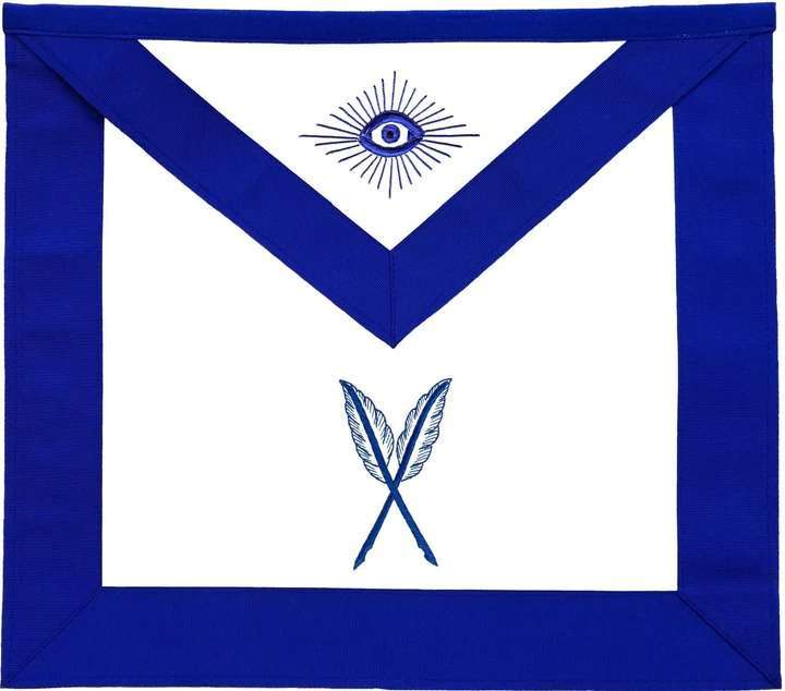 Officers Blue Lodge Officer Apron Set - Blue Ribbon Machine Embroidery (Set of 19) - Image 13