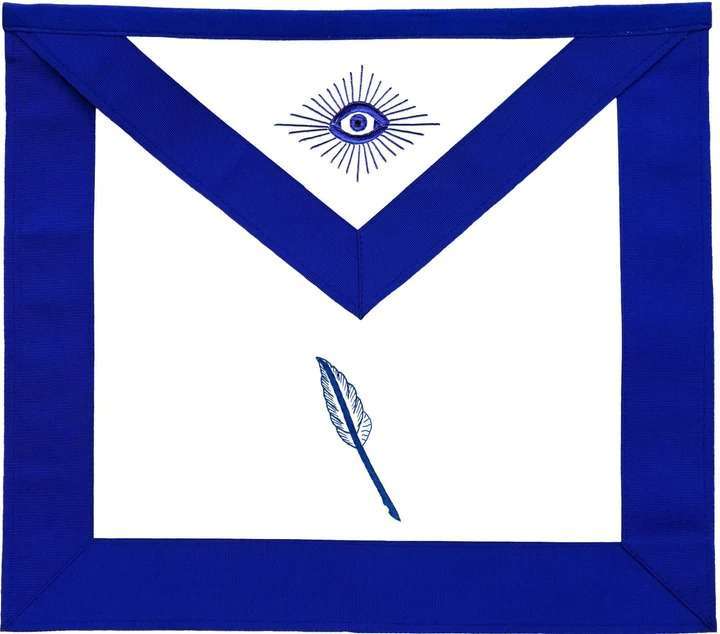 Officers Blue Lodge Officer Apron Set - Blue Ribbon Machine Embroidery (Set of 19) - Image 14