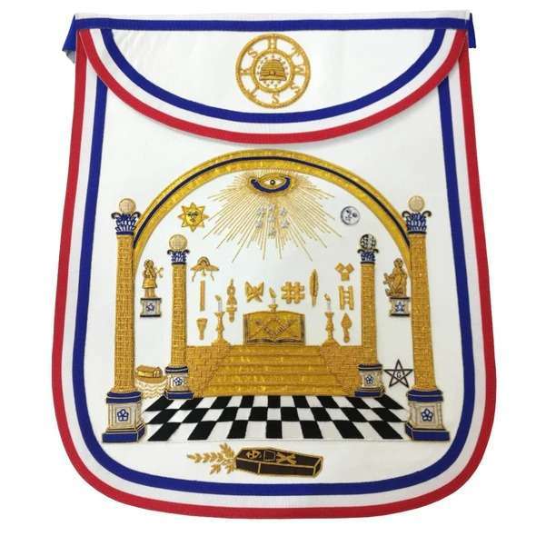 Exclusive Apron - Hand Embroidered The Washington Masonic Apron