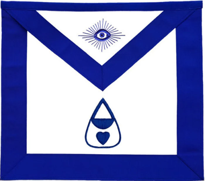 Almoner Blue Lodge Apron - Machine Embroidery