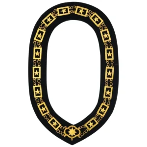 OES Chain Collar - Gold with Black Lining
